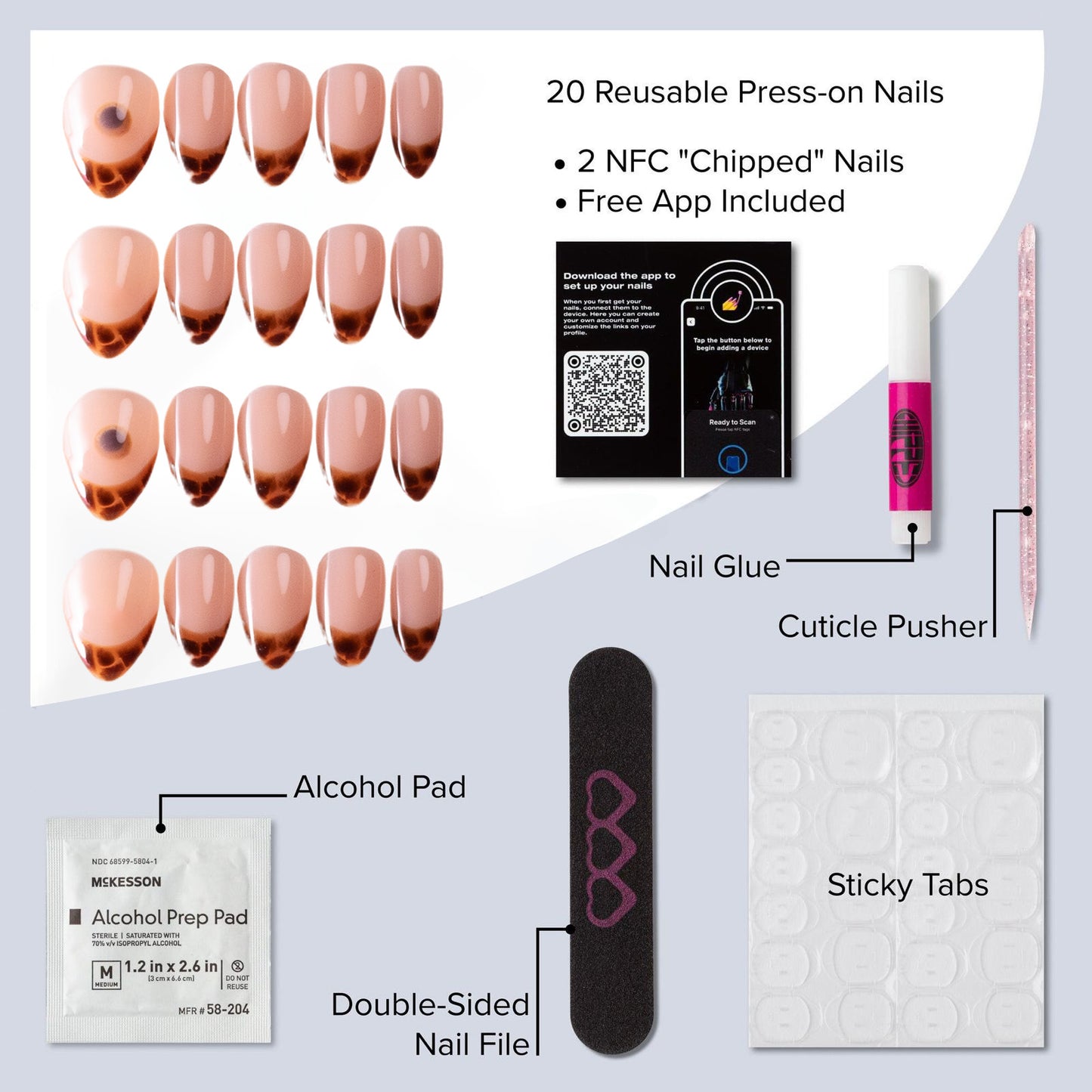 reusable press-on nails TLDR π’ (2 sets) - Chipped Social π
π» - the microchip manicure