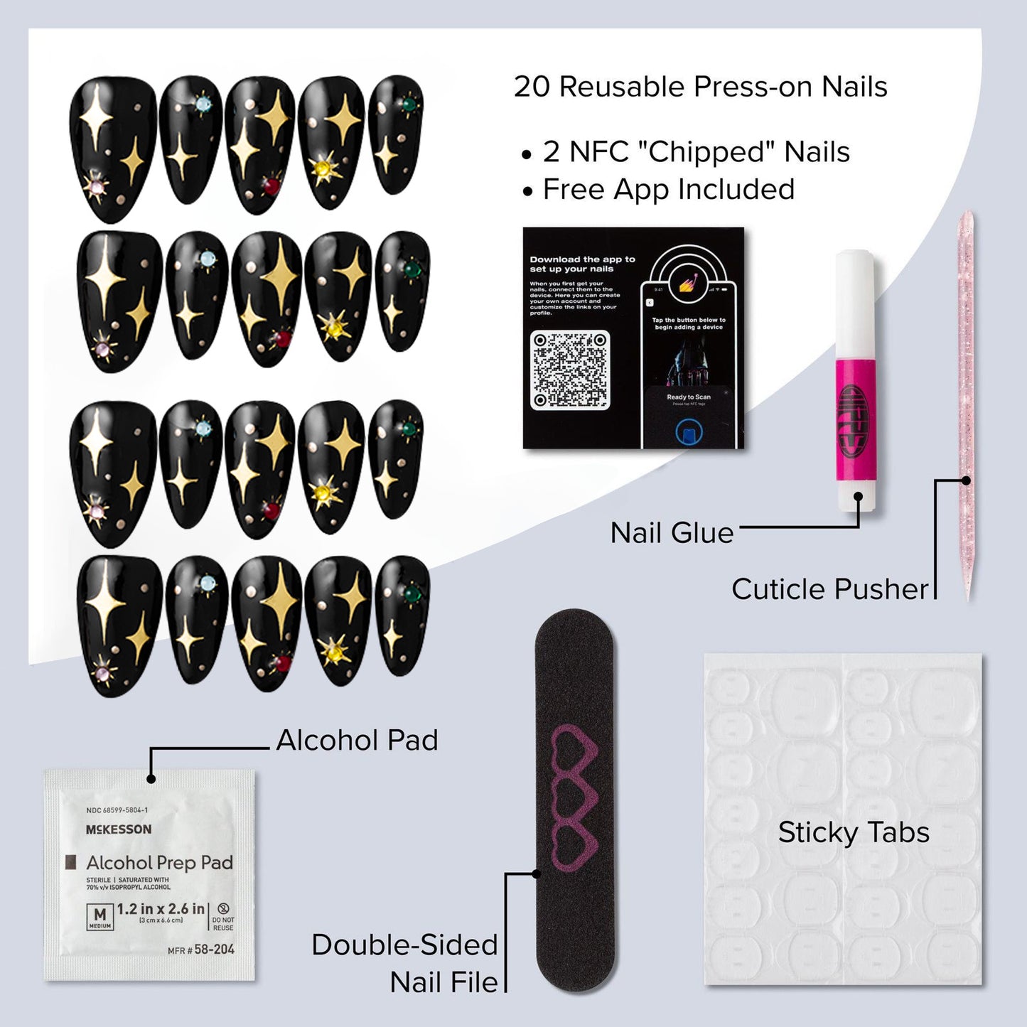 reusable press-on nails Skin of a Killer π« (2 sets) - Chipped Social π
π» - the microchip manicure