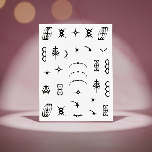 Chipped Icon Nail Decals