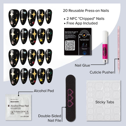 reusable press-on nails Skin of a Killer 💫 (2 sets) - Chipped Social 💅🏻 - the microchip manicure