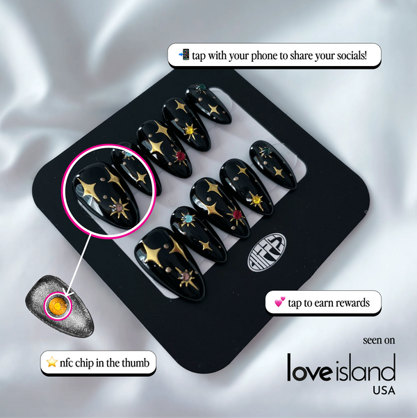 Skin of a Killer 💫 (2 sets) NFC Nails That Share Your Socials