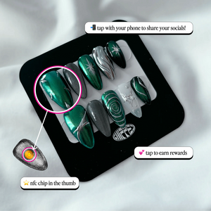 Men Are From Mars 👽 (2 sets) NFC Nails That Share Your Socials