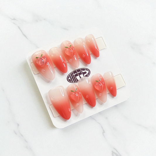 Say Peach Again 🍑 NFC Nails