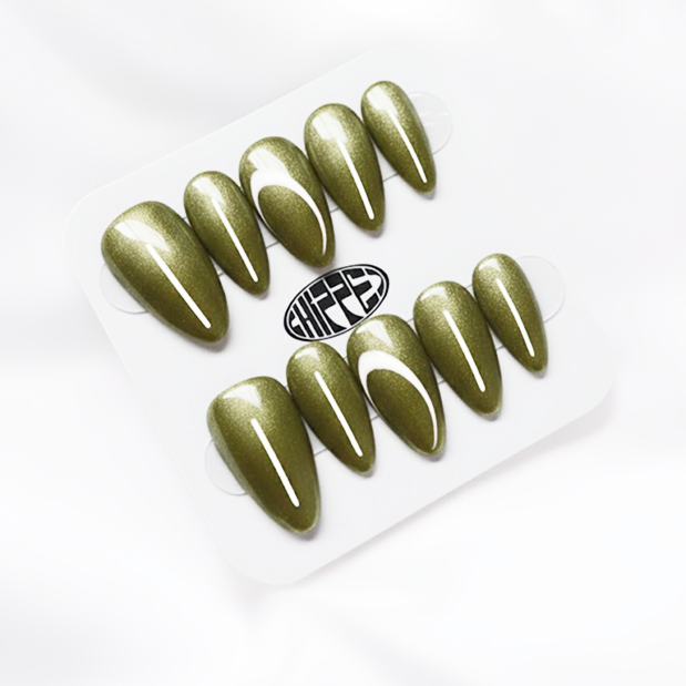 Extra Olives 🍸  NFC Nails That Share Your Socials