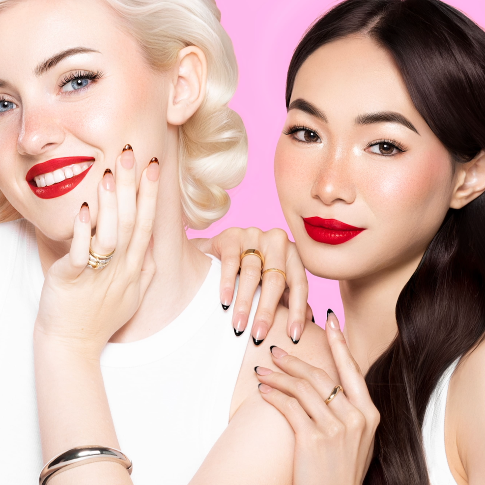 reusable press-on nails Three Coffees No Lunch ☕️ (2 sets) - Chipped Social 💅🏻 - the microchip manicure