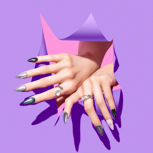 reusable press-on nails Men Are From Mars 👽 (2 sets) - Chipped Social 💅🏻 - the microchip manicure