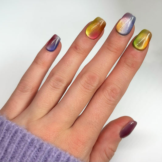 reusable press-on nails Slay Date 🌈 (2 sets) - Chipped Social 💅🏻 - the microchip manicure