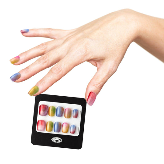 reusable press-on nails Slay Date 🌈 (2 sets) - Chipped Social 💅🏻 - the microchip manicure